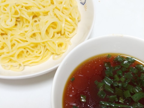 おやつや夜食に！インスタント麺で作る♡つけ麺♪